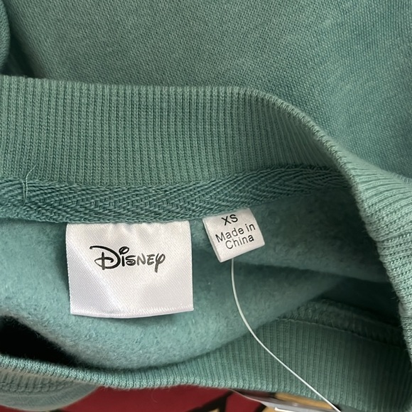🆕 Disney’s Winnie the Pooh Sweatshirt Green Size XS - Picture 10 of 11